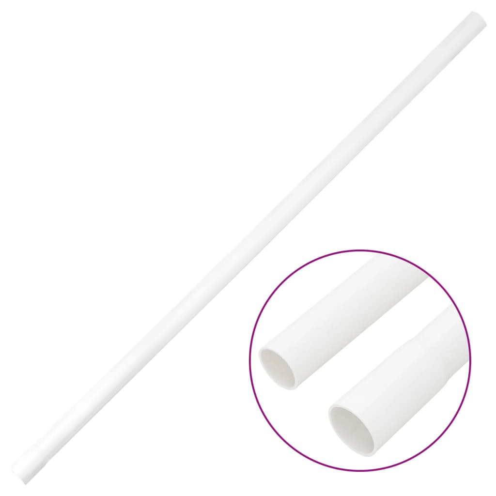 Vidaxxl goulottes de câbles avec colliers ø20 mm 30 m PVC