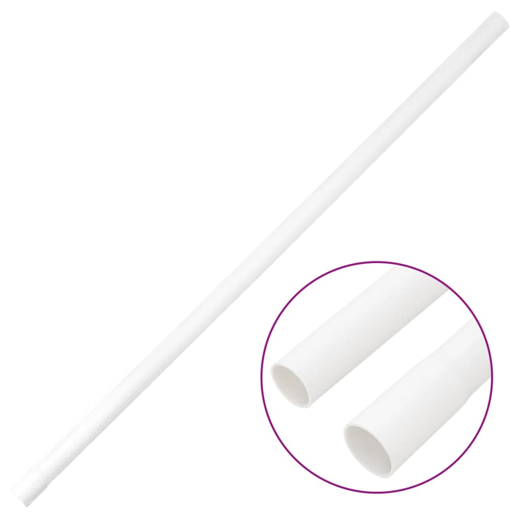 Vidaxxl goulottes de câbles avec colliers ø25 mm 10 m PVC