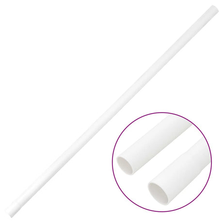 Vidaxxl goulottes de câbles avec colliers ø25 mm 30 m PVC