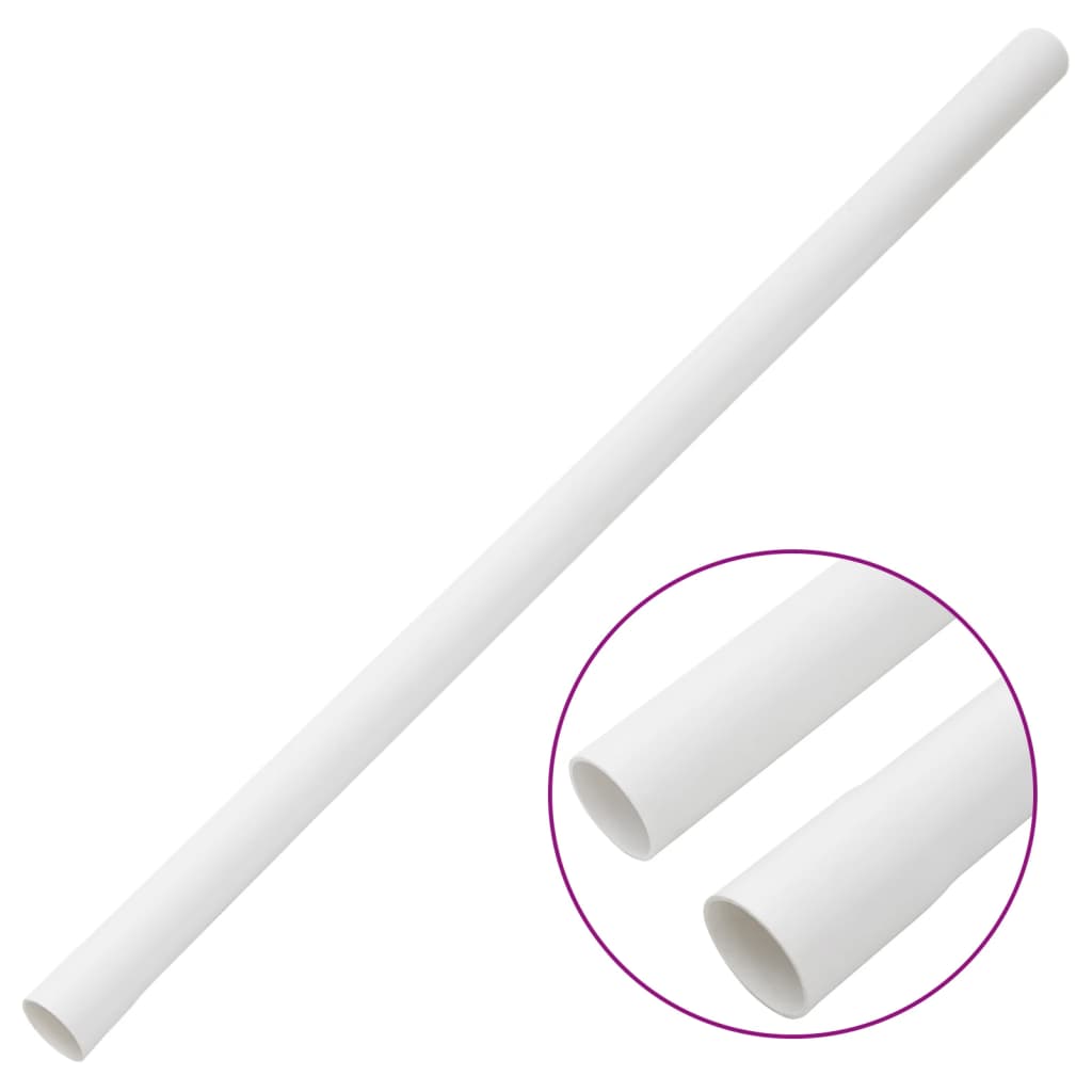 Vidaxxl goulottes de câbles avec colliers ø30 mm 30 m PVC