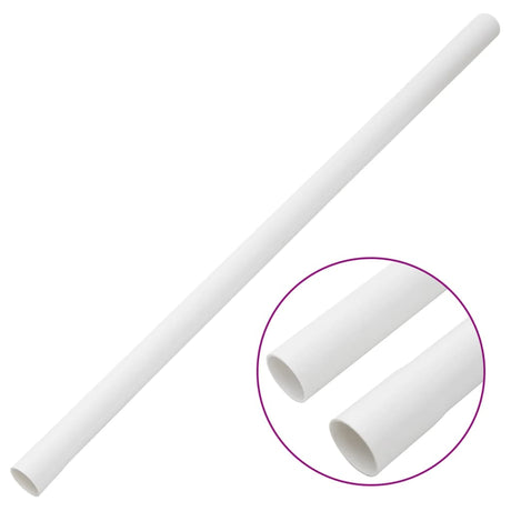 Vidaxxl goulottes de câbles avec colliers ø30 mm 30 m PVC
