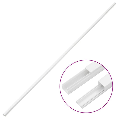 Vidaxxl goulotte de câbles 30x15 mm 10 m PVC