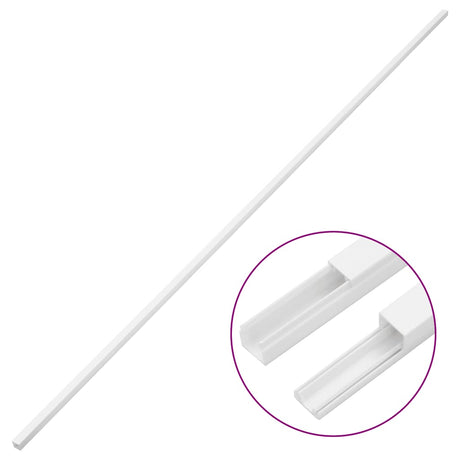 Vidaxxl goulotte de câbles 30x20 mm 10 m PVC