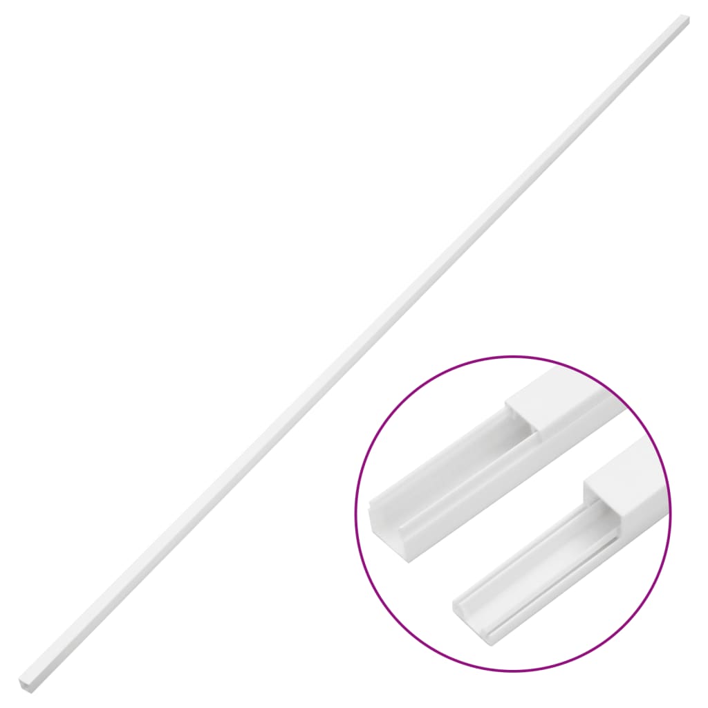 Vidaxxl goulotte de câbles 25x25 mm 10 m PVC