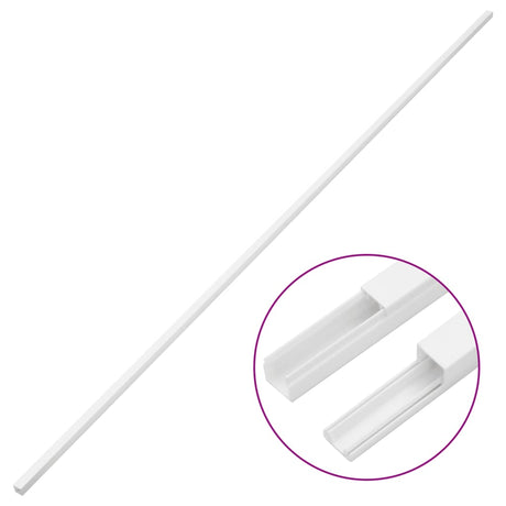 Vidaxxl goulotte de câbles 25x25 mm 10 m PVC
