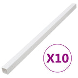 Vidaxxl goulotte de câbles 33x33 mm 10 m PVC