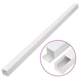 Vidaxxl goulotte de câbles 33x33 mm 10 m PVC
