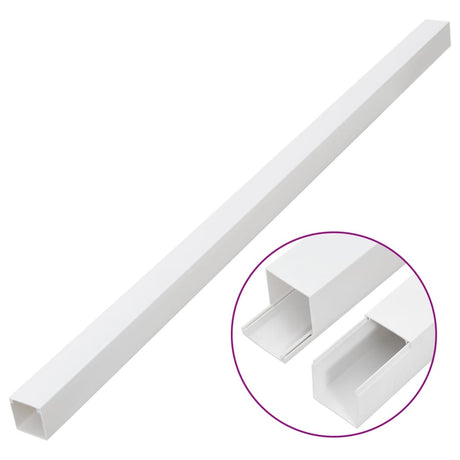 Vidaxxl goulotte de câbles 60x40 mm 10 m PVC