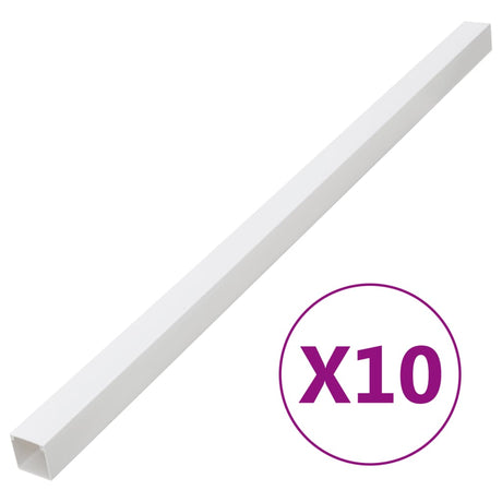 Vidaxxl goulotte de câbles 150x50 mm 10 m PVC