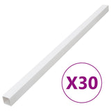 Vidaxxl goulotte de câbles 33x33 mm 30 m PVC