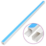 Vidaxxl goulotte de câbles autocollante 25x25 mm 30 m PVC