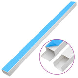 Vidaxxl goulotte de câbles autocollante 60x60 mm 30 m PVC