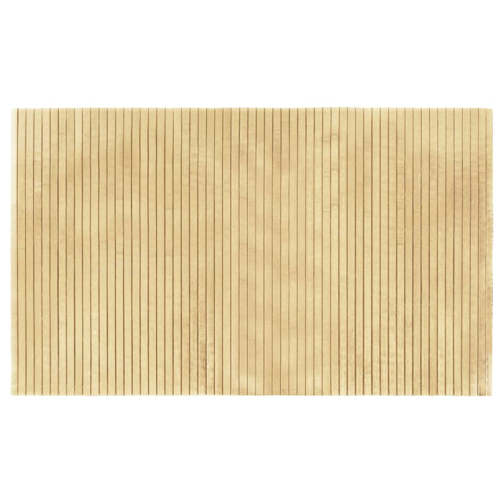Vidaxx tapis rectangulaire 60x100 cm bambou naturel clair