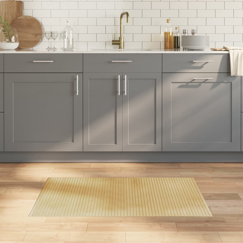 Vidaxx tapis rectangulaire 60x100 cm bambou naturel clair