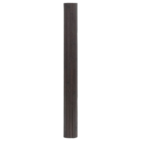 Vidaxl vloerkleed rechthoekig 60x100 cm bamboe donkerbruin