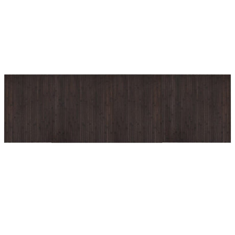 VidaXL Tapis rectangulaire 60x200 cm bambou marron foncé