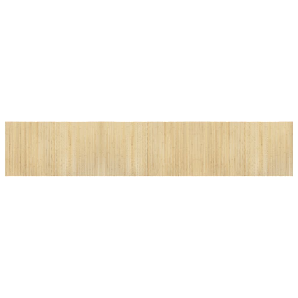 Vidaxx tapis rectangulaire 60x300 cm bambou naturel clair