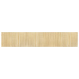 Vidaxx tapis rectangulaire 60x300 cm bambou naturel clair