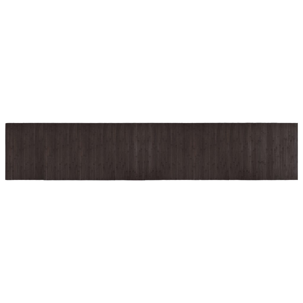 Tapis Vidaxl Rectangulaire 60x300 cm BAMBO BRORN DARK