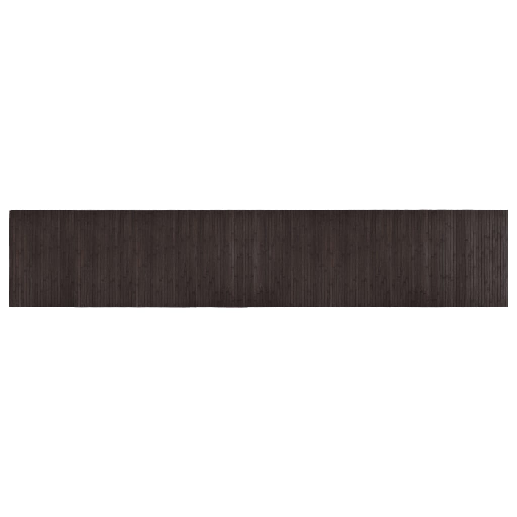 VidaXL Tapis rectangulaire 60x300 cm bambou marron foncé