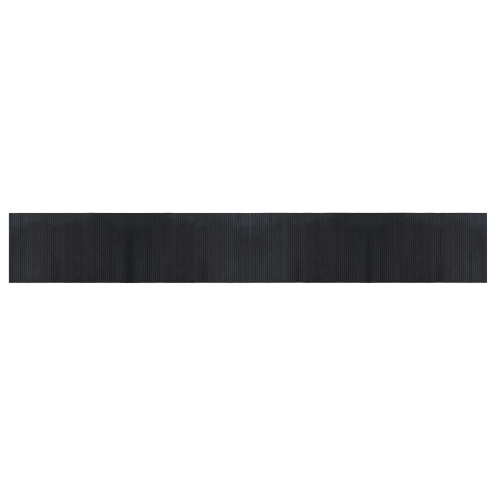 Vidaxx tapis rectangulaire 60x400 cm bambou noir
