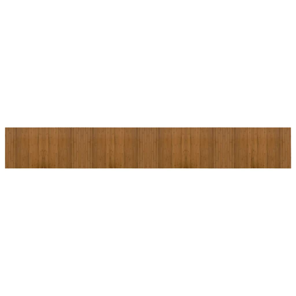 Vidaxx tapis rectangulaire 60x400 cm bambou marron
