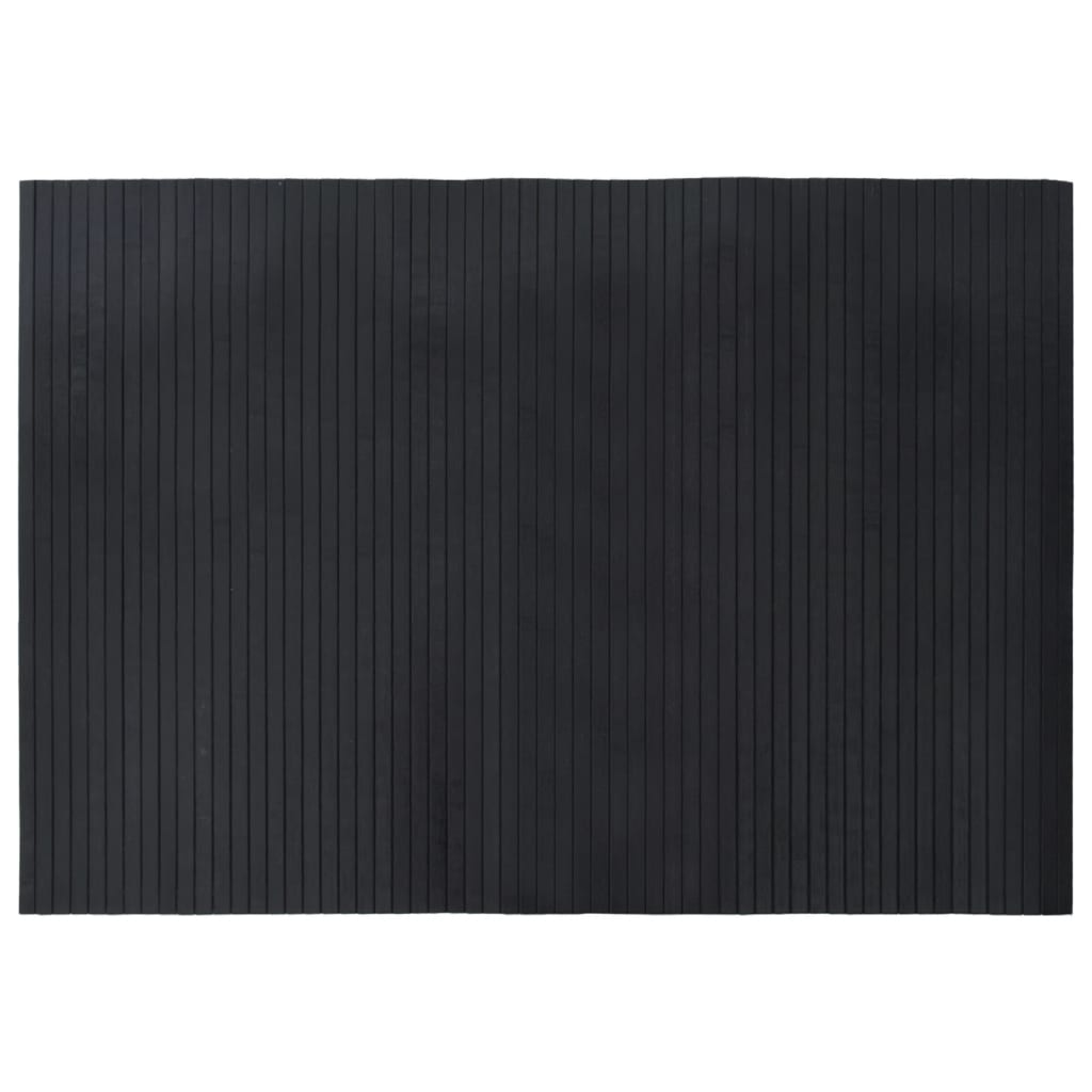 VidaXL Tapis rectangulaire 70x100 cm bambou noir