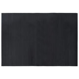 VidaXL Tapis rectangulaire 70x100 cm bambou noir