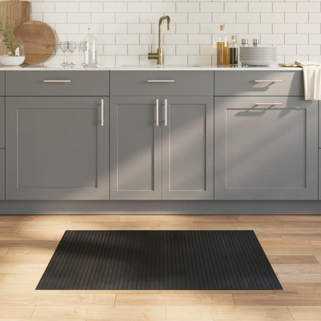 VidaXL Tapis rectangulaire 70x100 cm bambou noir