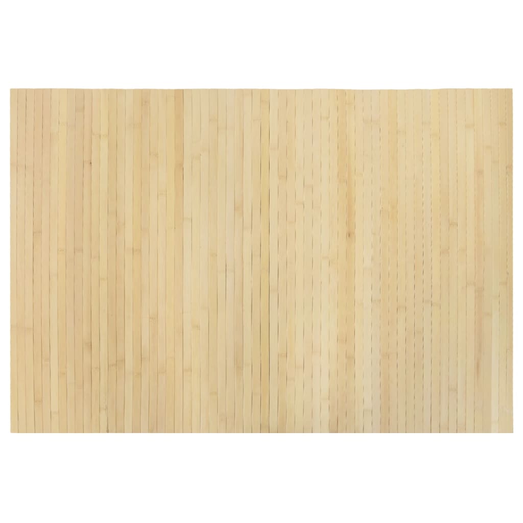 Vidaxx tapis rectangulaire 70x100 cm bambou naturel clair