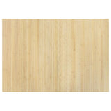 Vidaxl tapis rectangulaire 70x100 cm Bamboo Light Natural