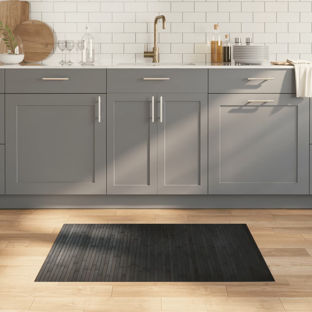 Vidaxx tapis rectangulaire 70x100 cm bambou gris