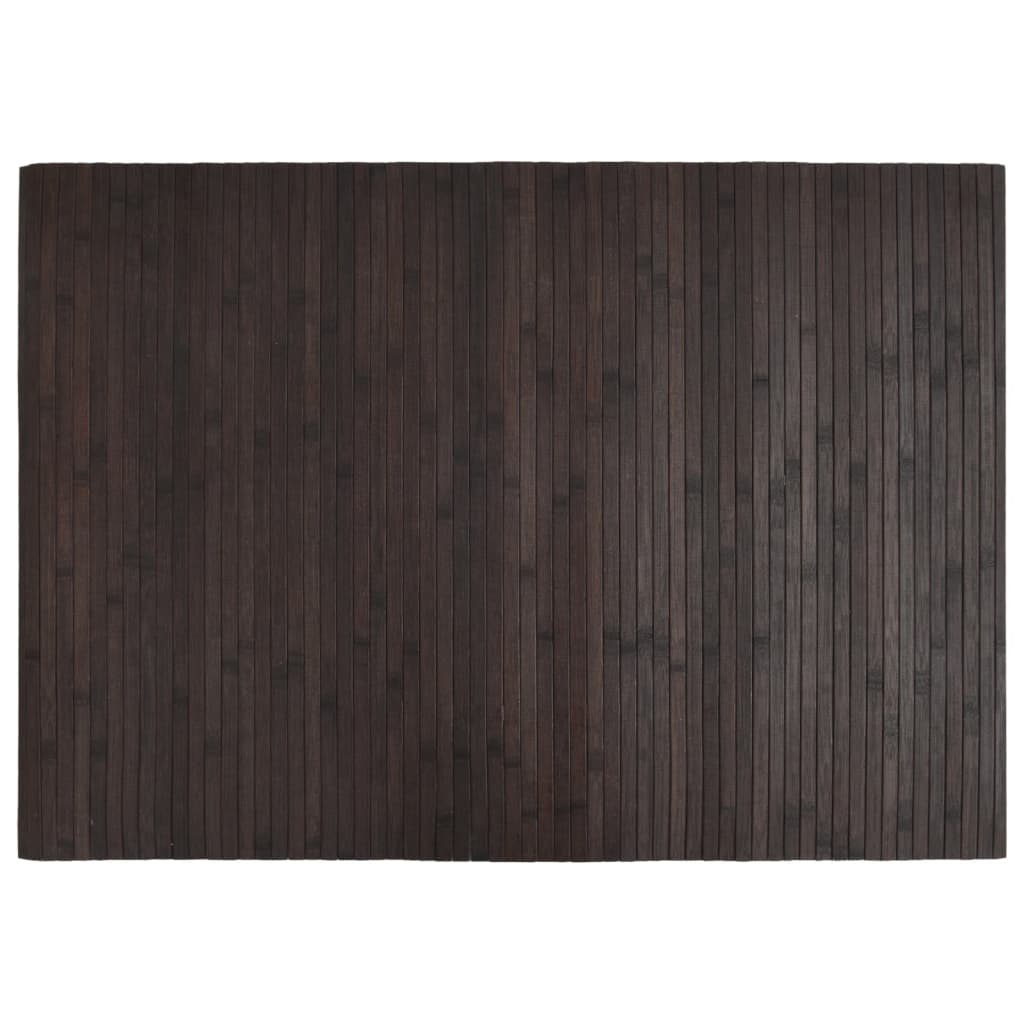 Tappeto vidaxl rettangolare 70x100 cm Bamboo marrone scuro