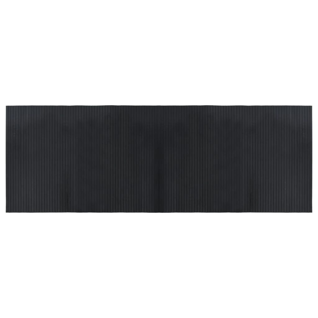 VidaXL Tapis rectangulaire 70x200 cm bambou noir