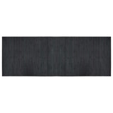 VidaXL Tapis rectangulaire 70x200 cm bambou gris