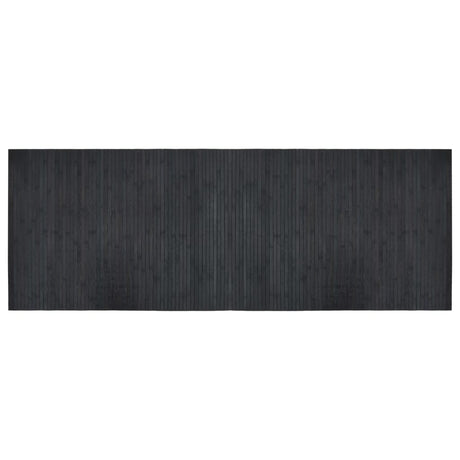 VidaXL Tapis rectangulaire 70x200 cm bambou gris