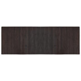 Alfombra Vidaxl rectangular 70x200 cm bambú marrón oscuro