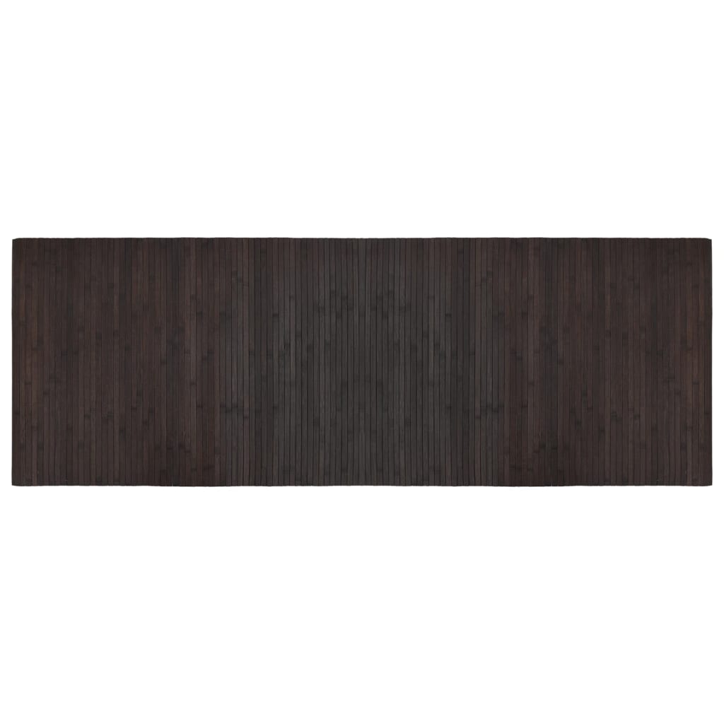 VidaXL Tapis rectangulaire 70x200 cm bambou marron foncé