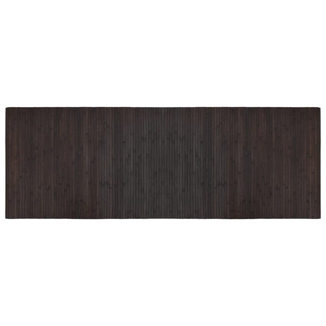 VidaXL Tapis rectangulaire 70x200 cm bambou marron foncé