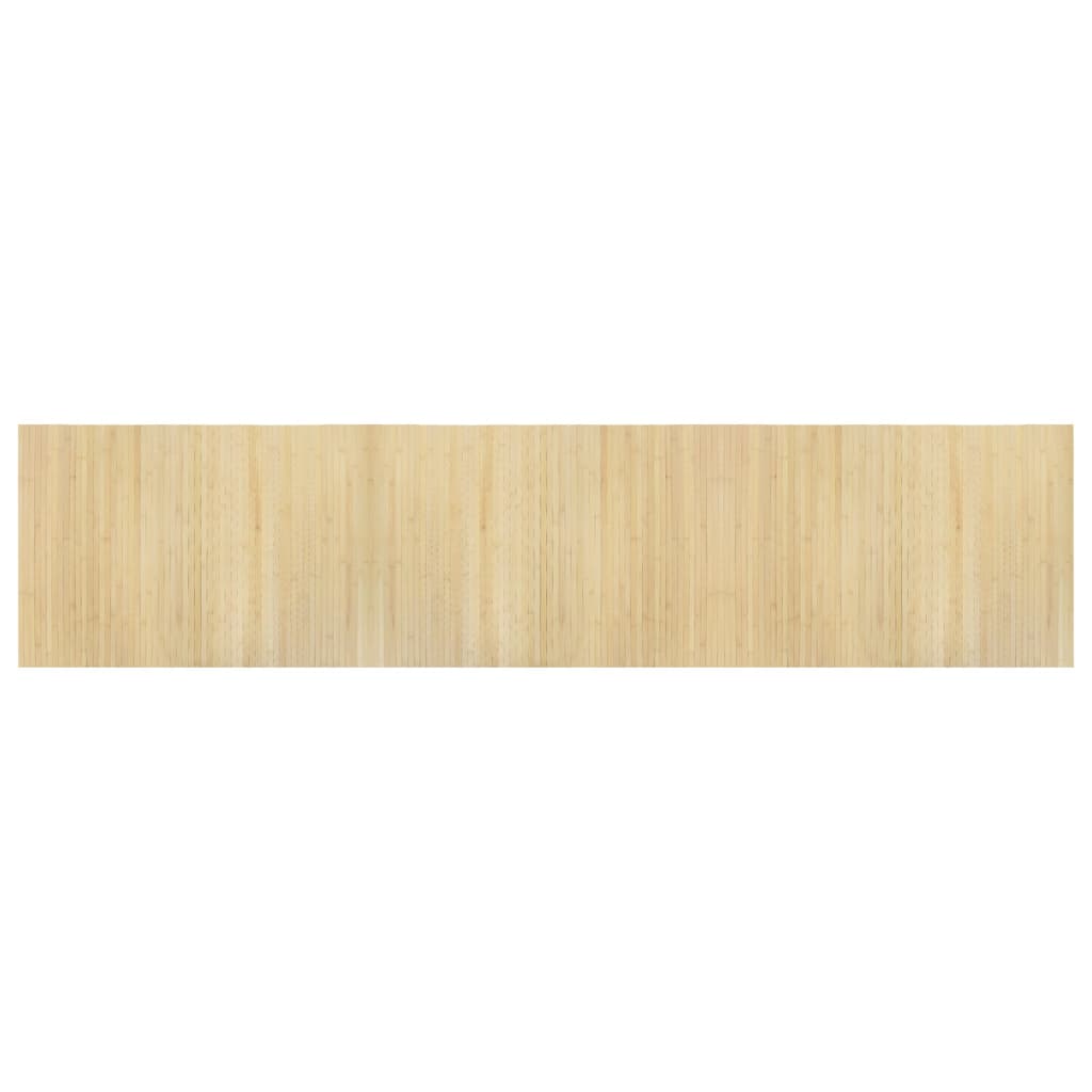 Vidaxx tapis rectangulaire 70x300 cm bambou naturel clair
