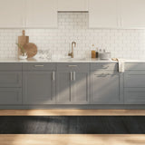 Vidaxl rechteckent 70x300 cm Bamboo Grey