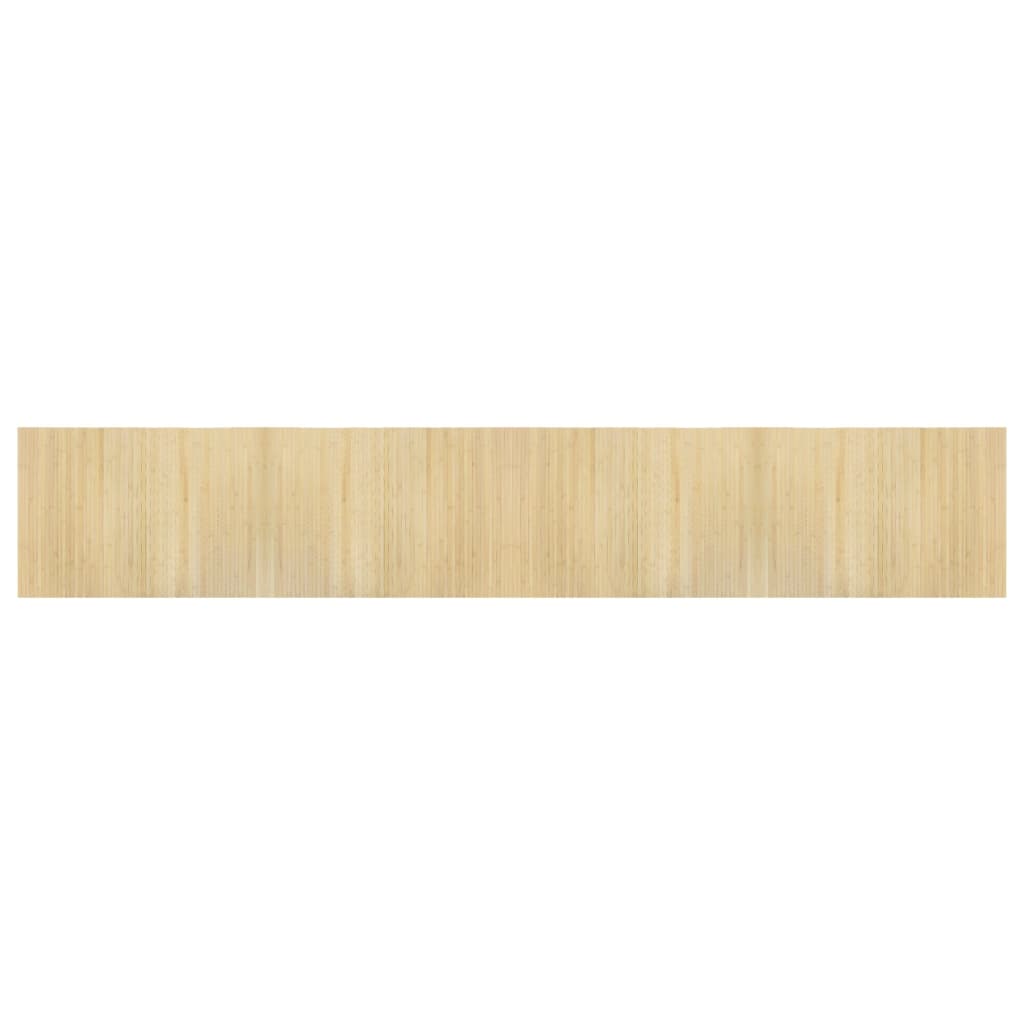 Vidaxx tapis rectangulaire 70x400 cm bambou naturel clair