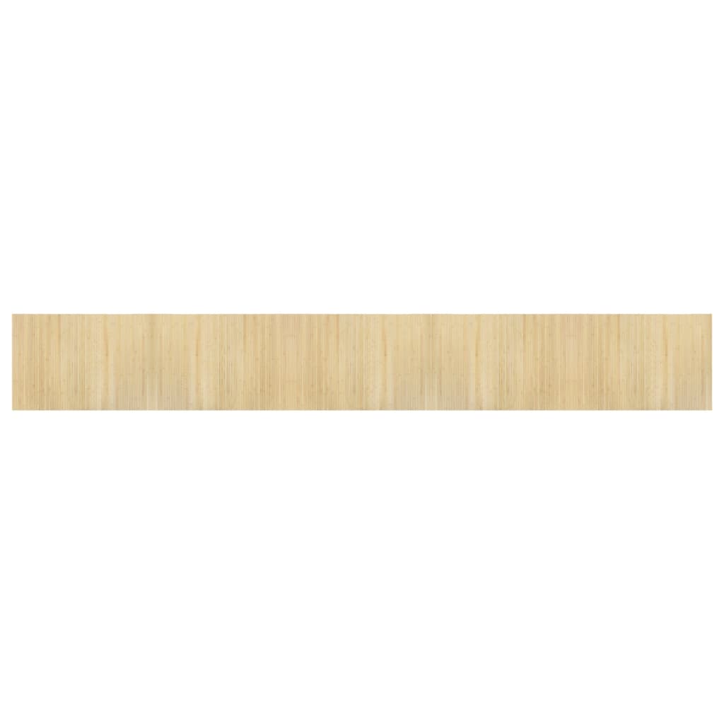 Tapis vidaxl rectangulaire 70x500 cm Bamboo Light Natural