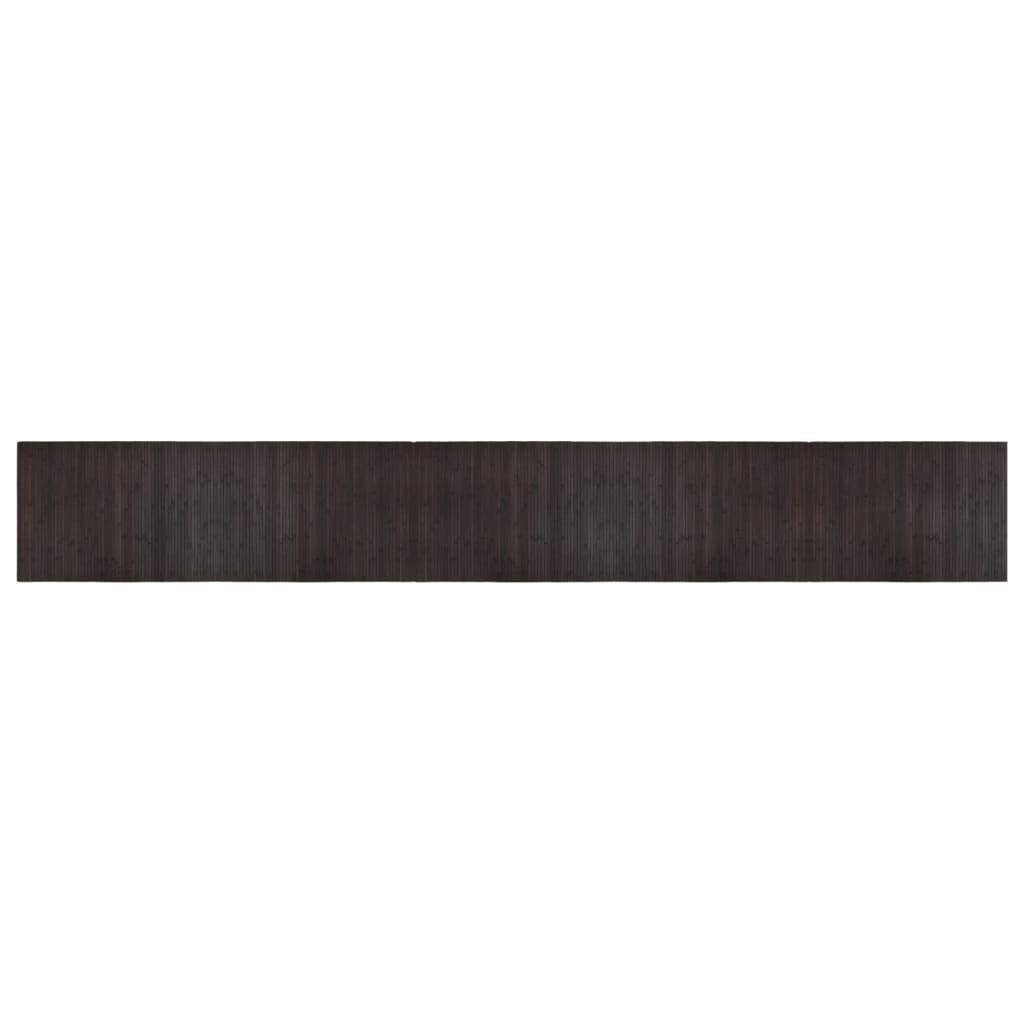 Vidaxx tapis rectangulaire 70x500 cm bambou marron foncé