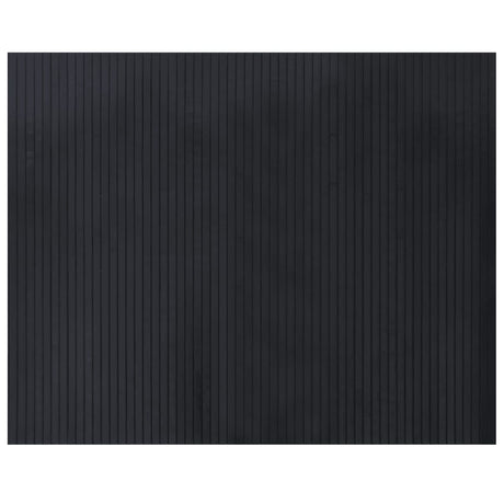 VidaXL Tapis rectangulaire 80x100 cm bambou noir