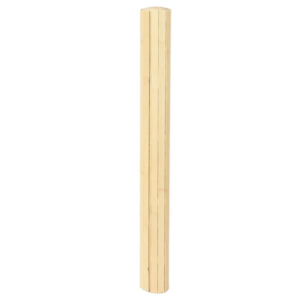 Vidaxx tapis rectangulaire 80x100 cm bambou naturel clair