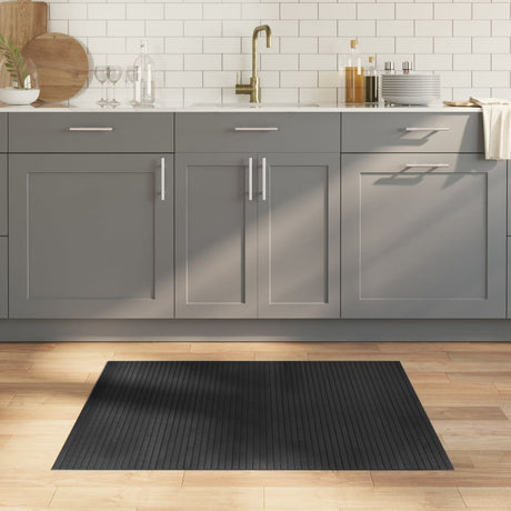 Vidaxx tapis rectangulaire 80x100 cm bambou gris