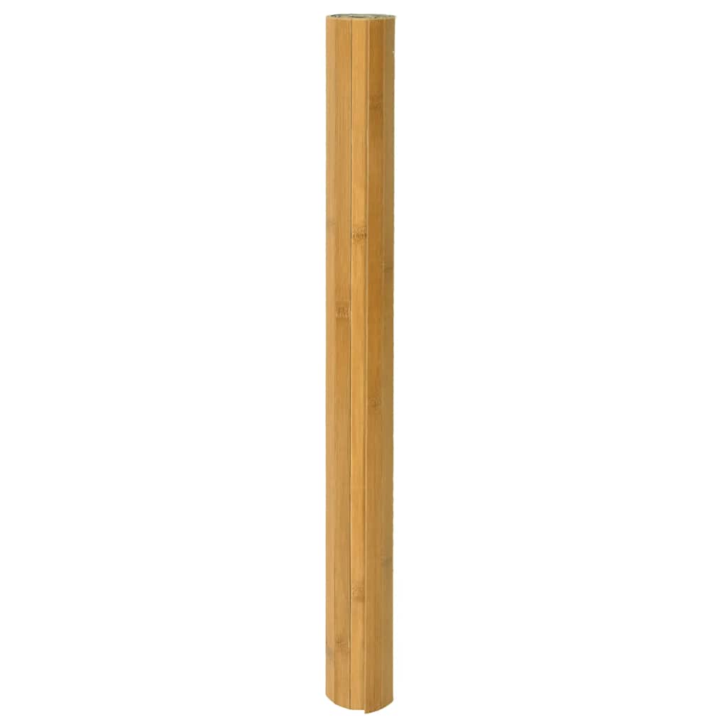 VidaXL Tapis rectangulaire 80x200 cm bambou naturel