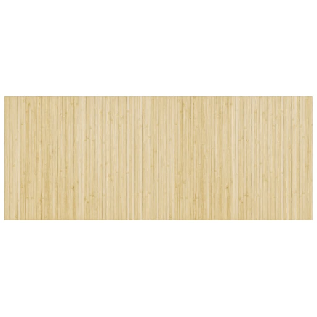 VidaXL Tapis rectangulaire 80x200 cm bambou naturel clair