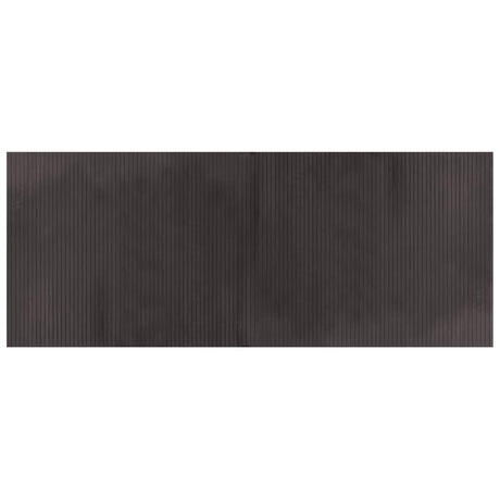 VidaXL Tapis rectangulaire 80x200 cm bambou marron foncé